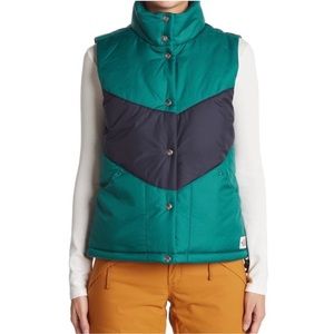 The North Face Sylvester Evergreen Chevron Puffer Vest